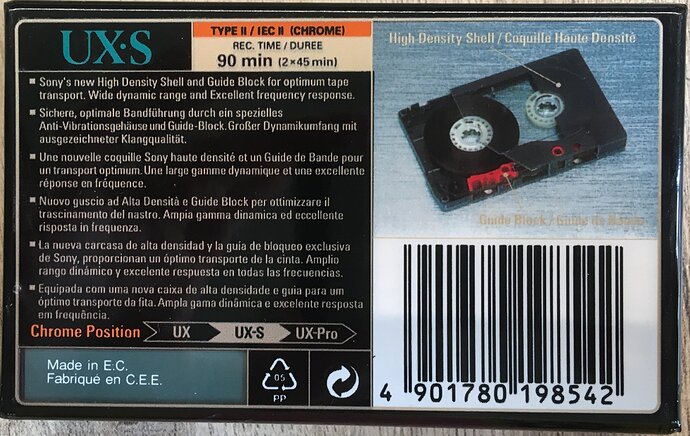 #02 Org SONY UX-S Tape